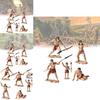 Vibrant Educational Primitive People Figurine Set For Creative Play And Learning