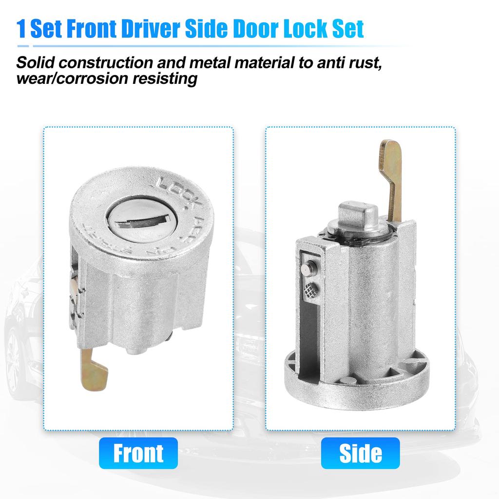 X AUTOHAUX Keyed Door Lock Cylinder for Isuzu and ELF Car Door Ignition Lock Cylinder 1 Set NPR, NQR, NKR, (1994-2007) - Lock, Key, 8-97035-293-0,