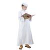 Men's Velvet Crew Neck Embroidered Robe, Small Size - Omani Style