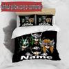 3pcs Duvet Cover Set (1*Duvet Cover + 2*Pillowcase, Without Core), Custom Name Saint Seiya Pattern Bedding Set, Home Bedroom Decor Gift