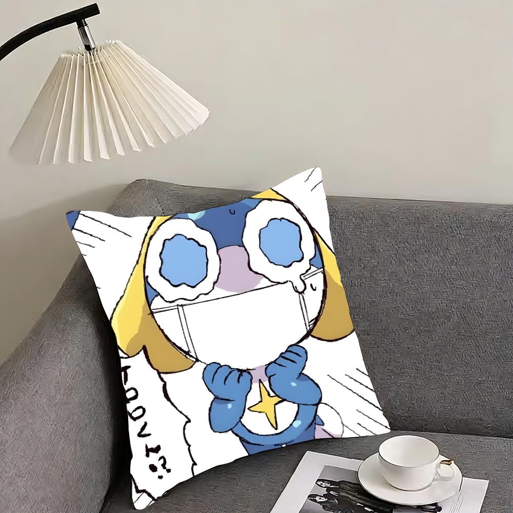 

KKeroro GunsouU Frog Cartoon Cushion Cover Pillowcase Ultra Soft Skin Friendly Fabric Cloud Like Comfort Concealed Zipper 30x30cm