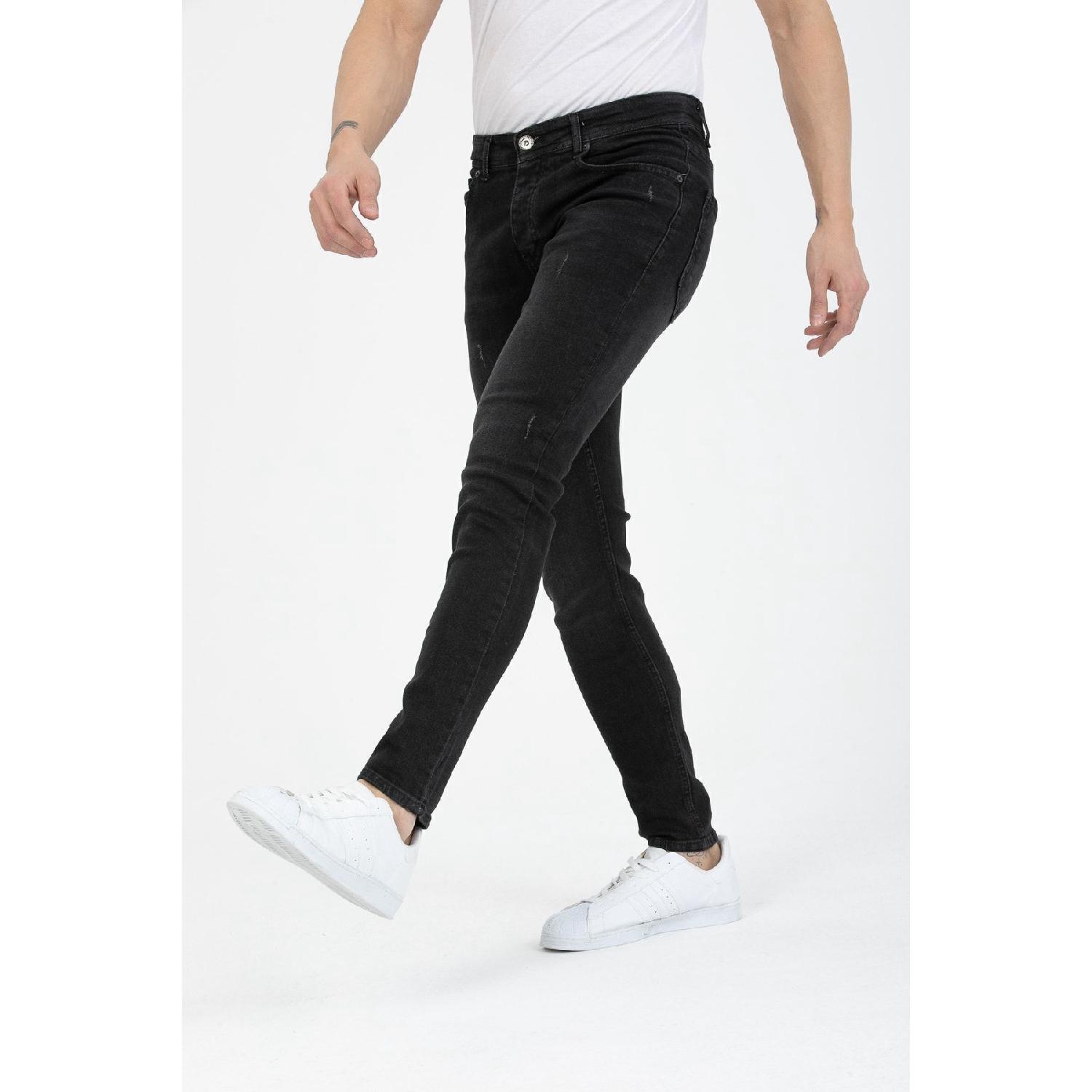 

Men s Black Destroy Skinny Fit Jeans 29 чорний