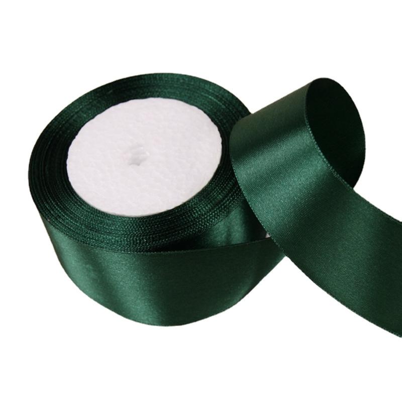 

25Yards Dark Green Crafts Satin Ribbon Christmas Gift Bow DIY Handmade Ribbon Handwork Sewing Clothing Party Wedding Decoration 6mm