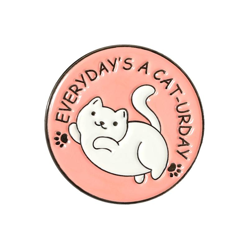 

Cats Club Емаль шпилька Кіт Планета Місяць Кафе Лапа Значок Брошки на замовлення Кошеня Шпилька з лацканами Джинсова сорочка Сумка Милі тварини Ювелірні вироби Подарунок