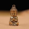 Miniature Sakyamuni Buddha Pendant Brass Crafts Mini Buddha Figurine  Keychain