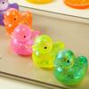 2 Stück Glänzende Glitzer Klare Ente Squishy Fidget Spielzeug, Weiche Dehnbare Quetsch-Ente Sensorisches Spielzeug