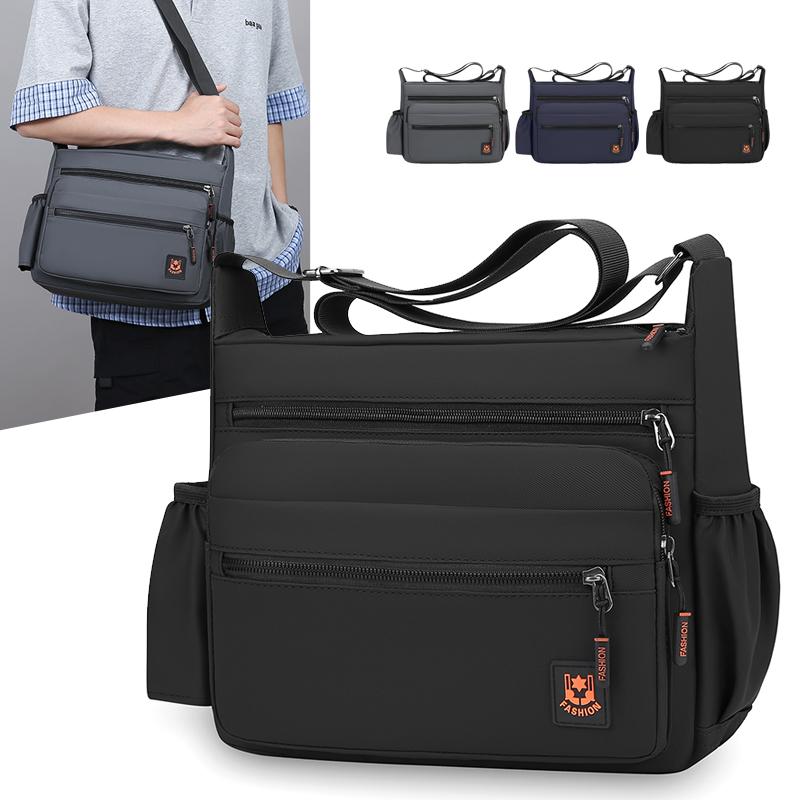 Business Shoulder Bag Men's Oxford Bag Crossbody Bag Briefcase Large Capacity Multifunctional Travel Bag