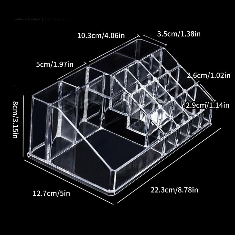 Transparent Nail Polished Holder Acrylic Rack Makeup Case Nail Polished Collection Display Manicure Storage Solution