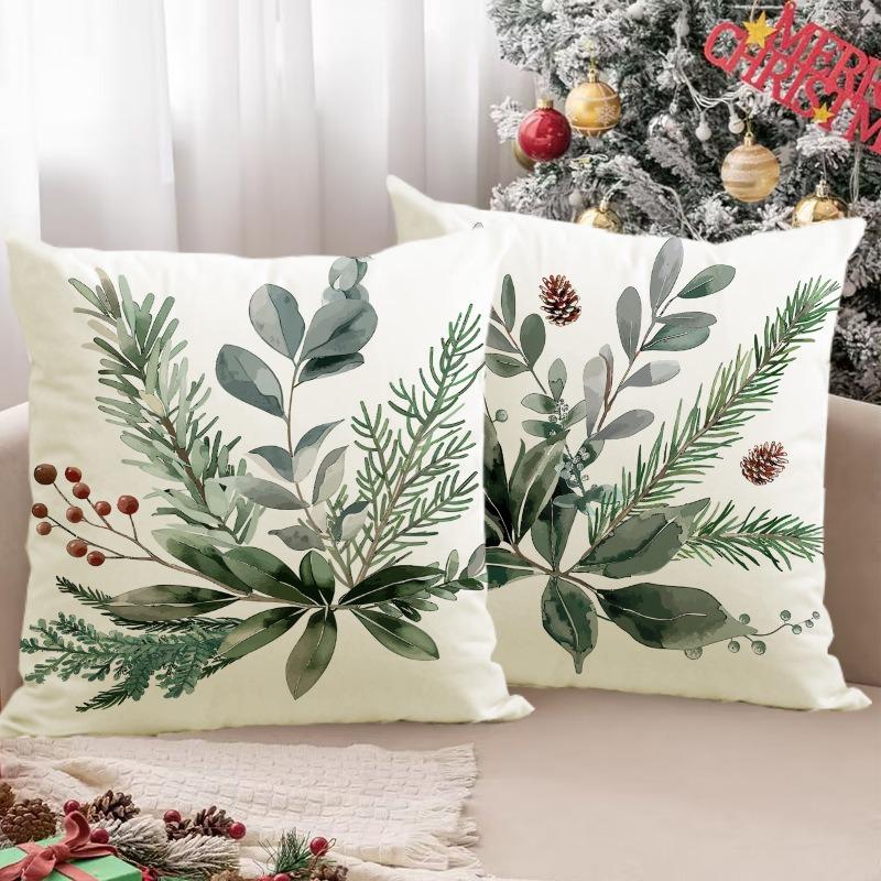 Botanical Art Print Home Decor Pillowcase Bedroom Living Room Sofa Decoration Polyester Cushion Cover With Zipper