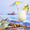 Drink Umbrella Toothpicks Multipurpose Cocktail Umbrella Toothpicks 10PCS Portable Hawaiian Party Decorations Luau Parasols