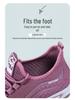 Plus Size Fly-knit Breathable Women's Casual Shoes for Versatile Middle-aged and Elderly