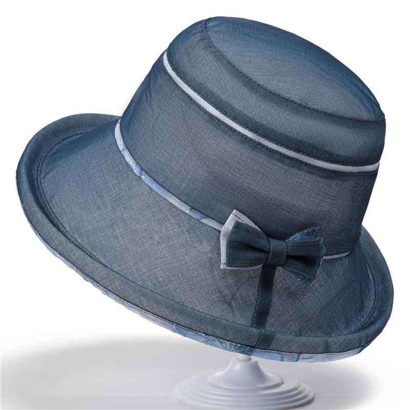 Summer Visor Thin Organza Sunscreen Hat Basin Hat Breathable Bucket Hat Cool Hat