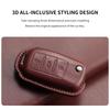 Leather Car Key Case Cover for Volkswagen VW Polo Golf7 MK7 Tiguan Passat Golf Jetta Lavida Car Remote Key Case Shell Accessorie