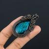 Neon Flash Labradorite 999 Copper Wire Wrapped  Pendant Handmade Gemstone Jewelry, Gifts For Wife Brand New Jewelry Pendant