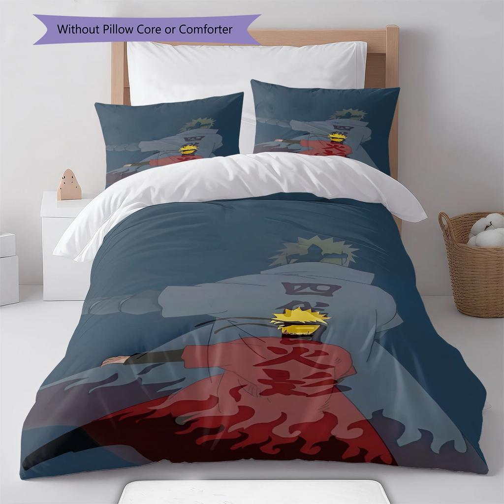 Cartoon Pattern Bedding Quilt Set Quilt Cover Pillowcase Home Decoration Birthday Gift (1 * Duvet Cover + 2 * Pillowcase, Without Core)