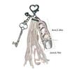 Elegant Ballet Shoe Keychain Handmade Dance Gift For Ballet Lovers With Pearls And Satins Finish for Bag Purses Backpack