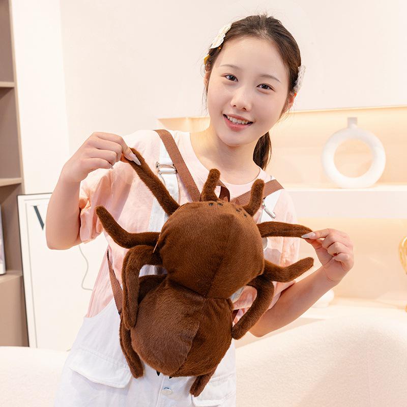 Creative Spider Plush Toy Prank Backpack - Insect Simulation Gift 35*30cm