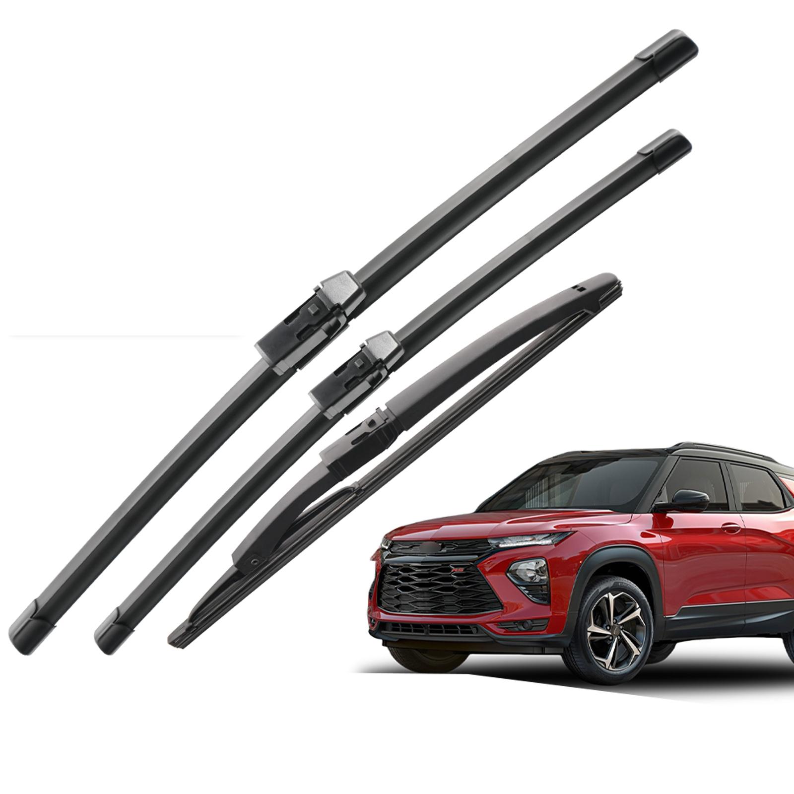 

Для Chevrolet TrailBlazer MK2 2012-2020 2013 2014 Дворник Передний и Задний Щетки стеклоочистителя Ветровое стекло Окно Щетки 22 +18 +12 Q25-22,Q25-18,FOX-12 чёрный