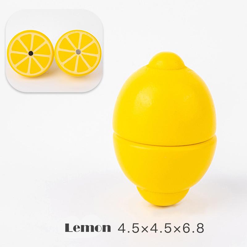 Magnetické Dřevěné Krájení Ovoce Zeleniny Hra na Předstírání Simulace Kuchyňské Hračky Klasická Hra Montessori Vzdělávací Hračky Pro Děti