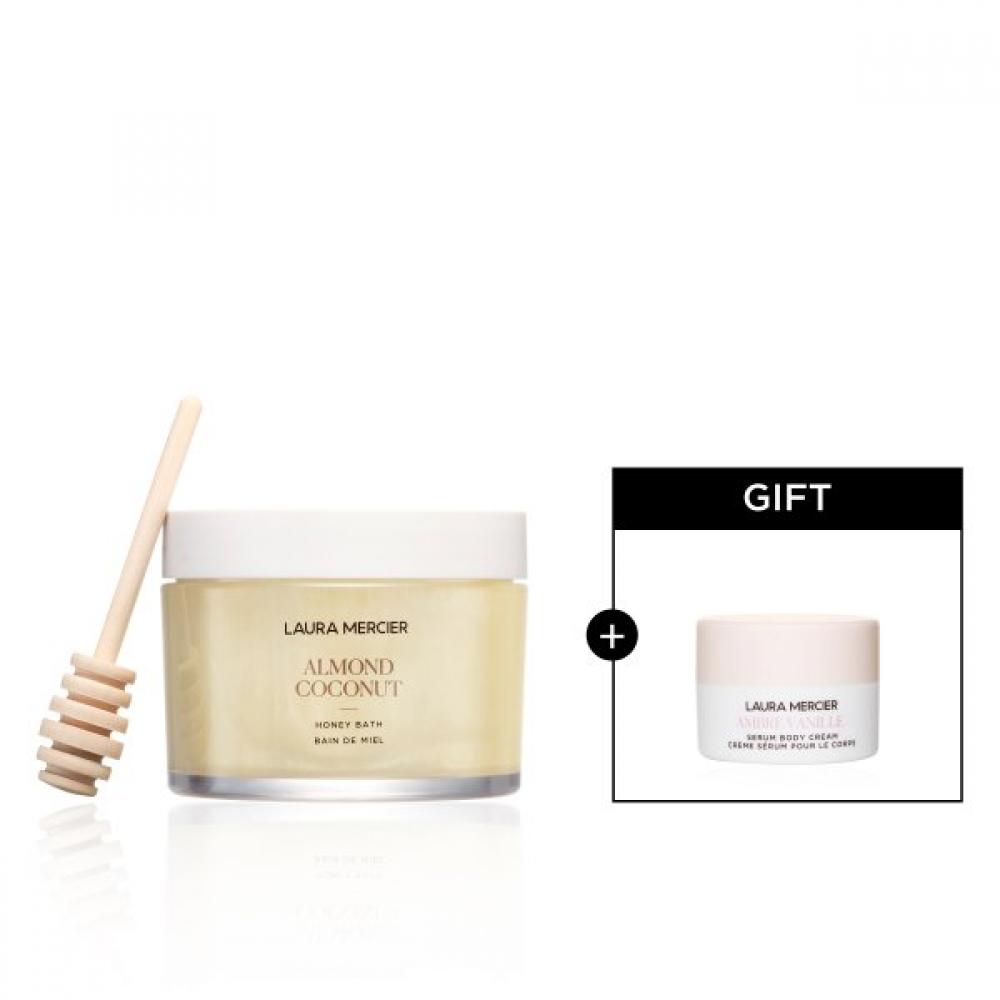laura mercier + Атласный мешочек Медовая ванна Almond coconut