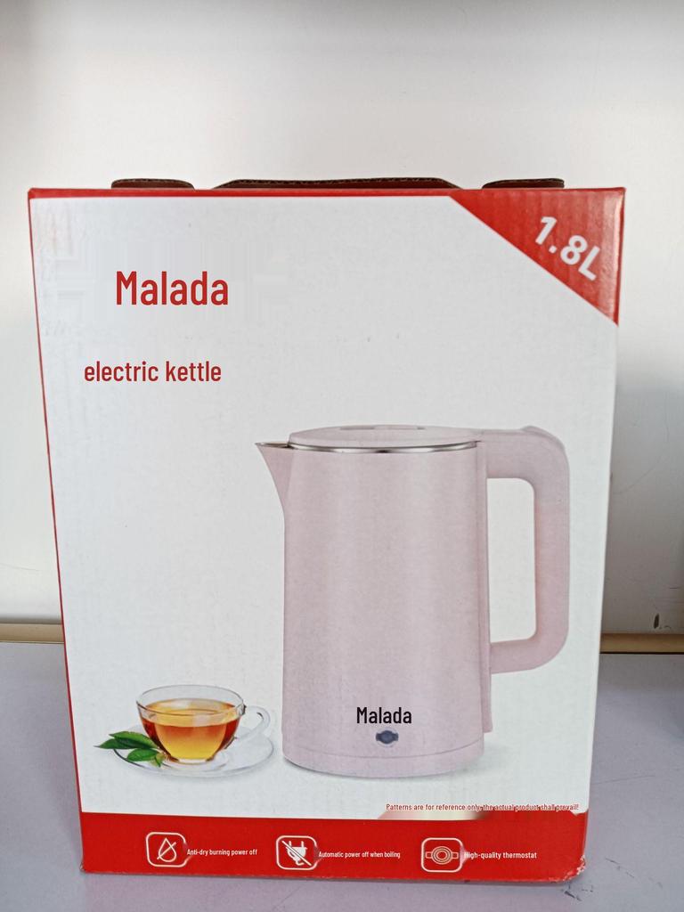 Flash Sale: Wanlida 1.8L Electric Stainless Steel Auto-Off Water Kettle - New Year Red