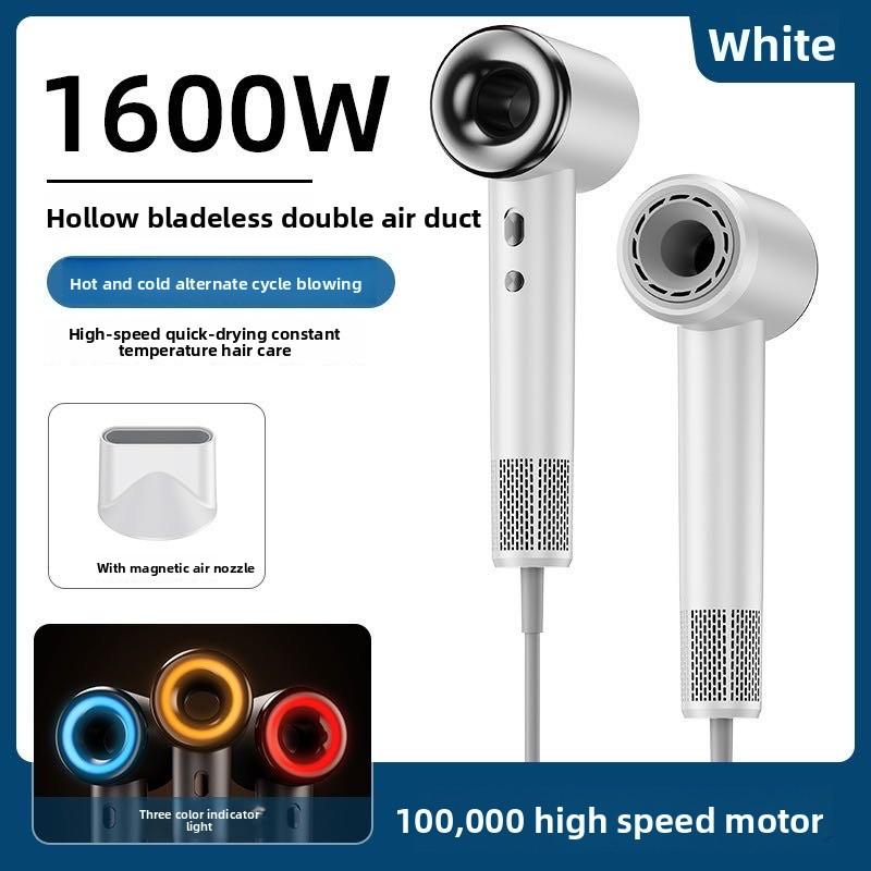 Negative Anion Hair Dryer Hair Care 1600W High Power Hair Dryer Low Noise Blow Dryer Compact Electric Hair Dryer 110000 Rpm