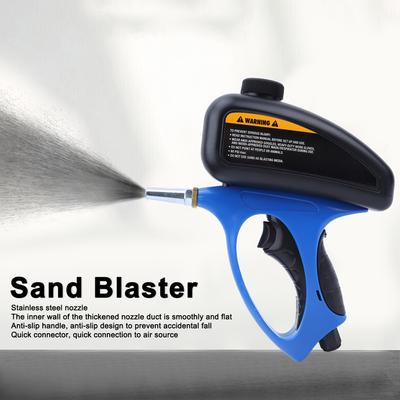 Sand Blaster Malá tryska Pneumatická pískovací pistole Sklo Antikorozní pískování