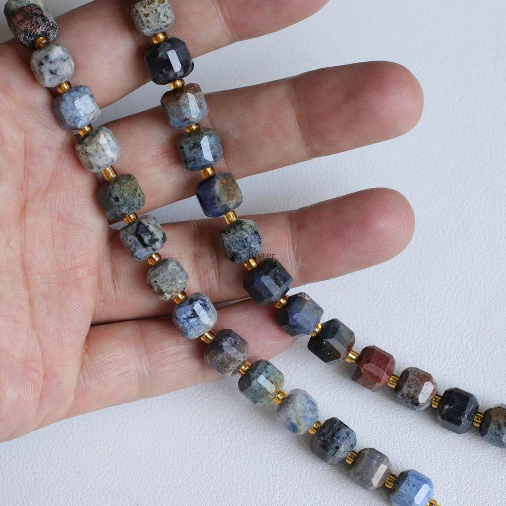 6mm Faceted Natural Crystal Gemstone Beads for DIY Jewelry & Hair Accessories