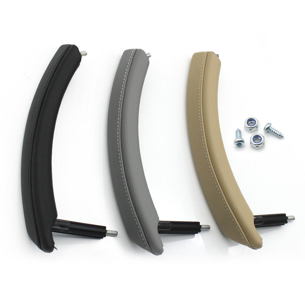 LHD Car Front Rear Left Right Door Handle Armrest Panel Pull Trim Window Switch Cover For BMW 5 Series E60 E61 2006-2010