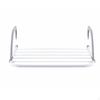 Hanging Clothesline Rack Stainless Steel Balcony White