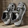 Fashion Summer Men Sandals Genuine Leather Mens Casual Shoes Outdoor Men Leather Sandals for Men Beach Shoes Roman Shoes