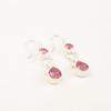 Natural Pink Tourmaline Gemstone 925 Stamped Silver Jewelry Handmade Earrings 2" EE-156-5