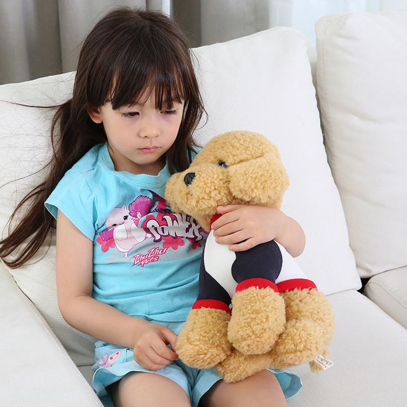 Teddy Wear Clothes Dog With Scarf Plush Toy Stuffed Doll Decoration Kids Gift