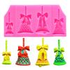 DIY Baking Christmas Jingling Bell Silicone Molds Fondant Cake Mould Cake Decoration Chocolate Mould