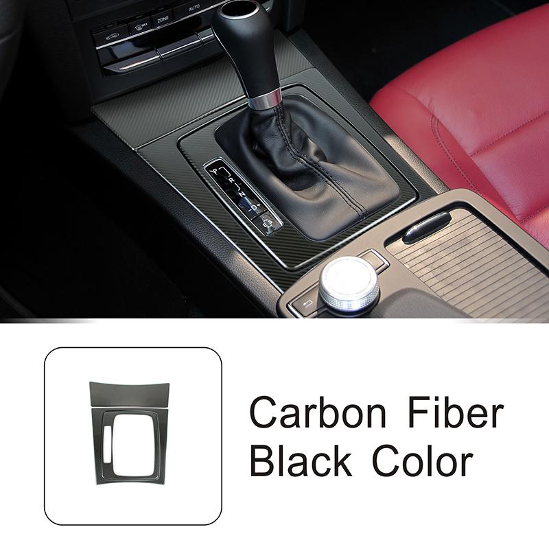 For Mercedes Benz E C Class Coupe W207 C207 2009-2013 W204 GLK X204 Car Accessories Control Gear Shift Panel Frame Trim Stickers