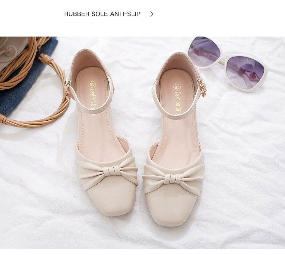 High heels women's 2025 new summer skirt temperament versatile not tired feet thick heel one-word buckle bag head sandals women