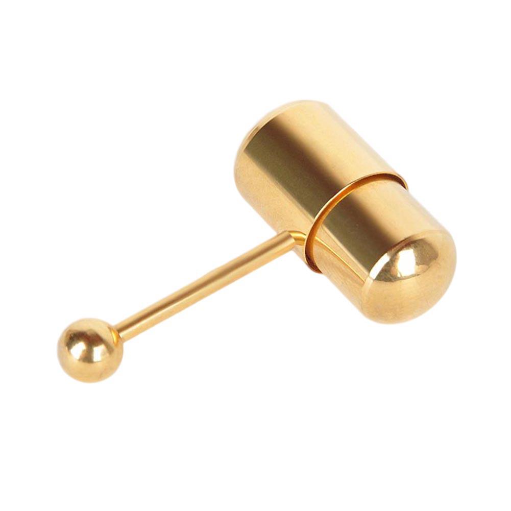 Vibrating Tongue Rings: Stylish Electroplated Stainless Steel Body Piercing Jewelry