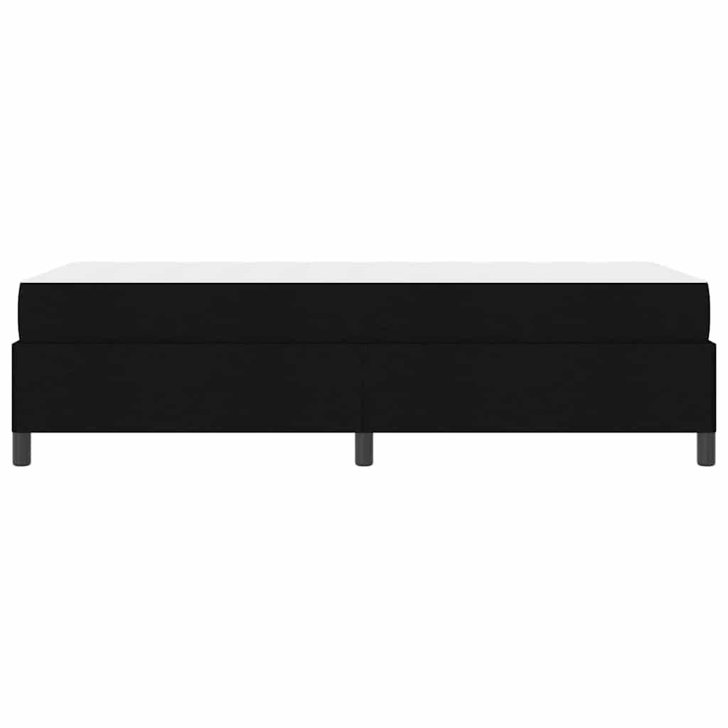 Box Spring Bed Black 90 x 200 cm Fabric