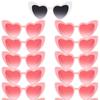 European & American Party Heart Shape Women's Slimming Sunglasses - Fashionable Large Frame