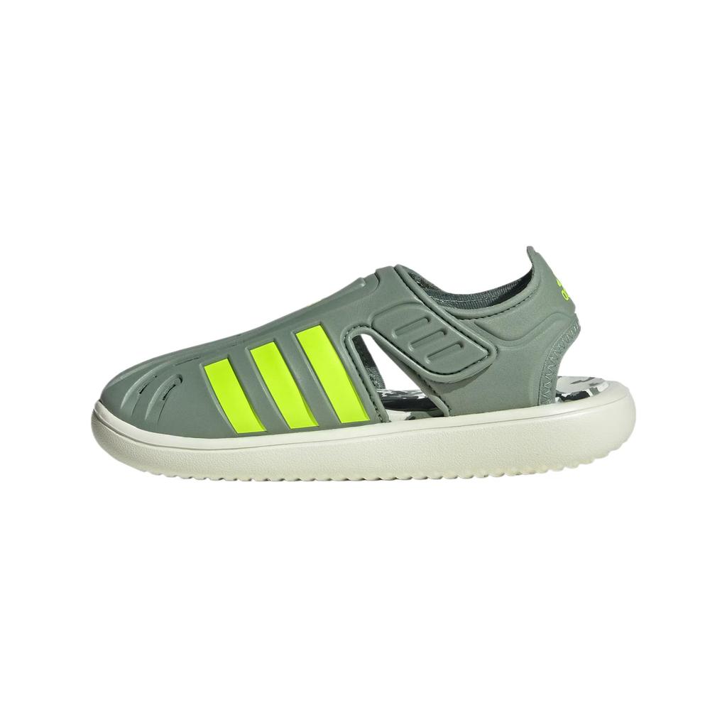 Adidas Water Sandal PVC Fabric Comfortable Stylish Aesthetic Simple Low Top Kids Sandals Kids Sandals Silver-Grey Bright-Lemon-Yellow Ivy-Green JH9502
