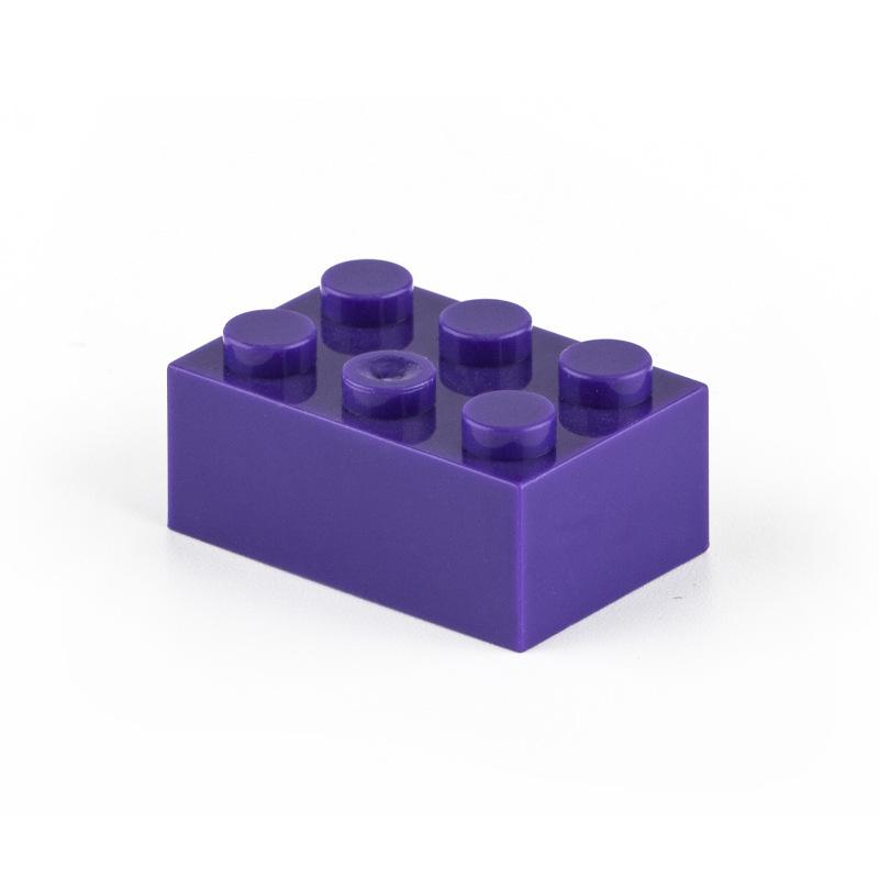 Non-Toxic 10Pcs Building Blocks Diy Thick 2X4 Dots 16Color Bricks Size Compatible With 3002 Kids Toys Educational For Children