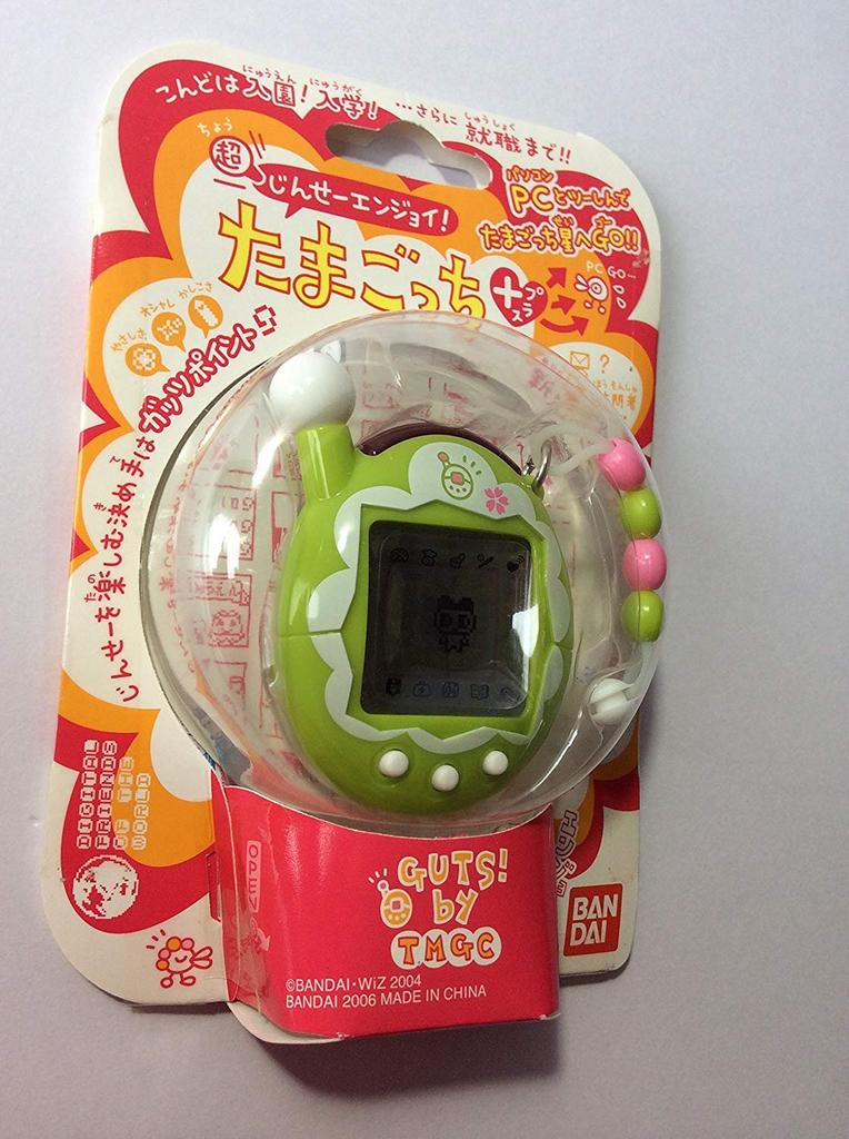 Bandai Super Life Enjoy! Tamagotchi Plus Matcha Frill with Original Bag