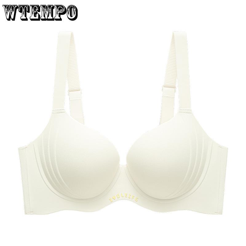 Underwear Women's Soft Steel Coil Lace-back Bra Anti-sagging Top Support Seamless Bra Push Up Bra
