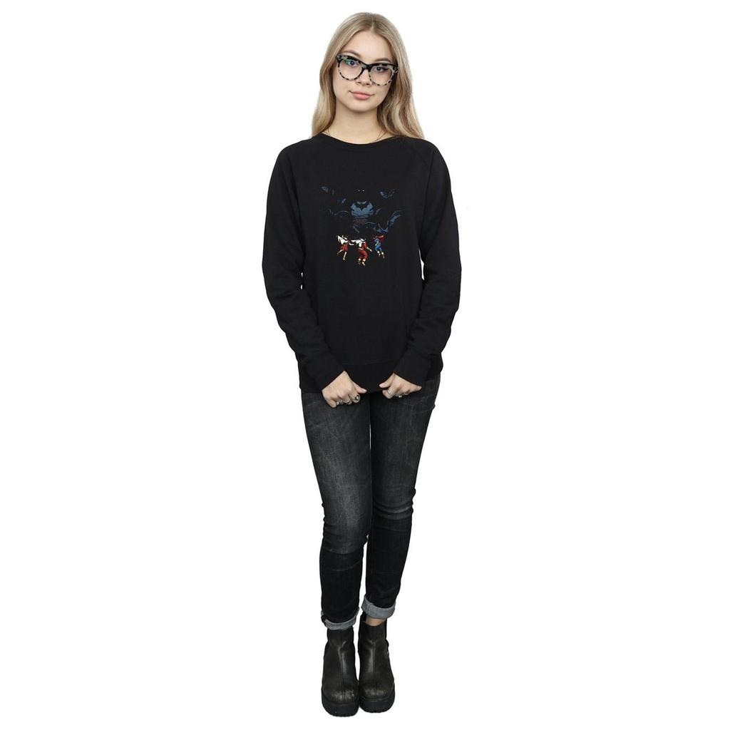 DC Comics Womens/Ladies Batman Shadow Bats Sweatshirt