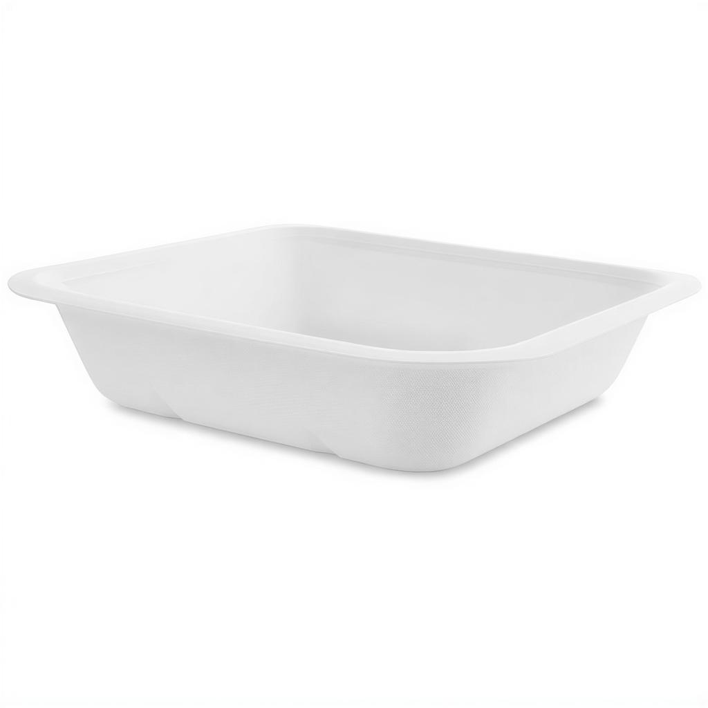 Pojemnik Z Trzciny Cukrowej 650 Ml, 19,5 X 18 X 4 Cm Seria "4" 50 Szt.