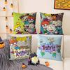 Hot Cartoon R-RugratsS Pillow Case Soft Plush Fabric Double Sided Print Decorative Home Living Room Gift Cushion