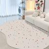 Cream Style Carpets for Living Room Irregular Shapes Bedroom Decor Carpet Thick Plush Lounge Floor Mat Cloakroom Fluffy Soft Rug