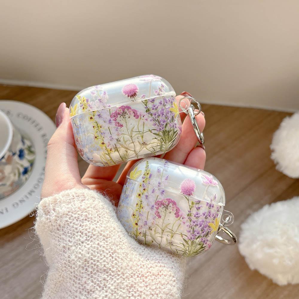 Retro Oil Painting Flower With Fall Protection Gloss Soft Earphone Cover Case For Airpods Pro 3 Airpods 1 2 3 4 Pro 2