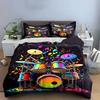 Colorful Drum Set For Musicians Multiple Sizes Kid'S And Adults' Bedroom Exquisite 3Pc Bedding Set, Gift