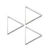 20pcs Stainless Steel Triangle Frame Charms Pendants for Earrings Necklace Bracelet DIY Jewelry Making Accessories Wholesale